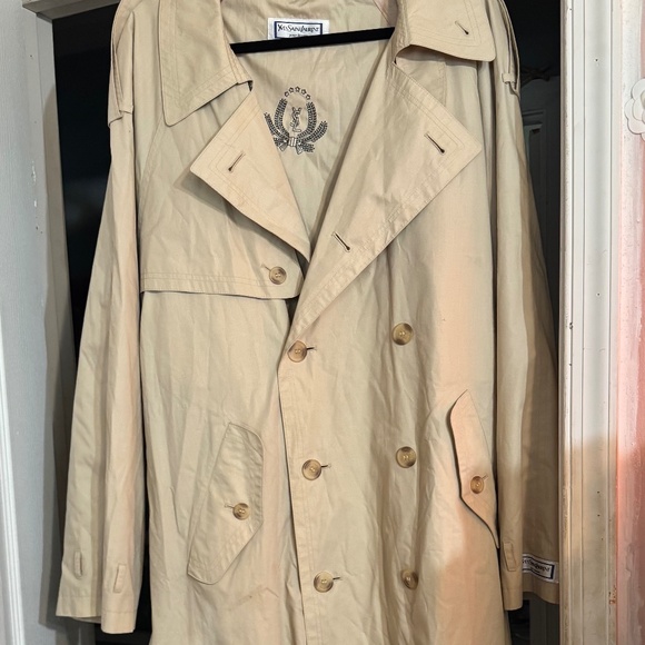 Yves Saint Laurent Jackets & Blazers - Yves Saint Laurent (YSL) Trench Coat Beige